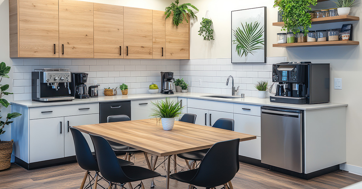 workplace amenities for employee retention | modern office breakroom solutions | Fresh & Easy Markets